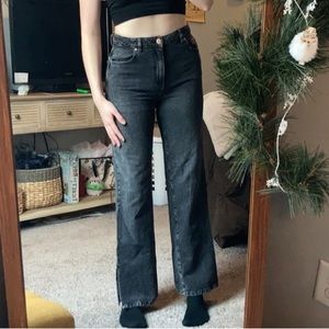 Black Straight Leg Jeans